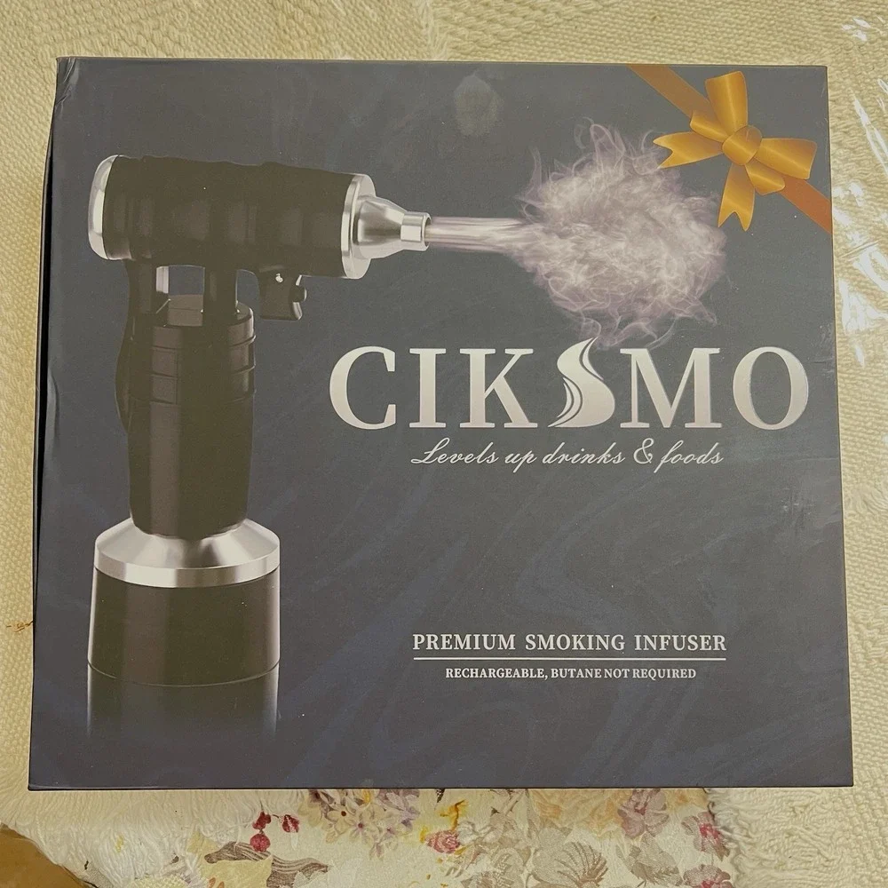 CIKSMO Electric Cocktail Smoker Kit Complete All Canasters Full. For all alcohol